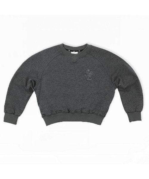 SLOUPLAY（スロープレイ）の「コンフォティコアスウェットクロップトップ (2color)（スウェット・レディース・ベージュ/チャコールグレー・FREE）」の2枚目の写真