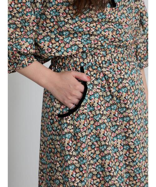 TSUHARU by Samansa Mos2(ツハルバイサマンサモスモス)の「【LIBERTY FABRICS】Floralia柄ギャザースカート(スカート・レディース・ブルー/レッド・F)」の17枚目の写真