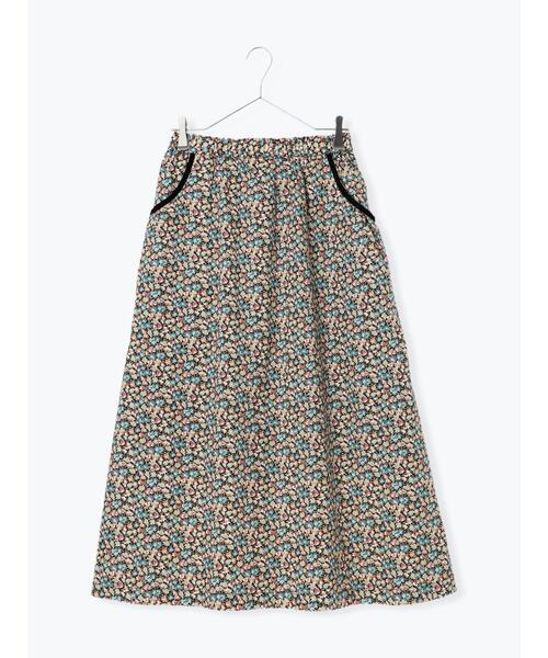 TSUHARU by Samansa Mos2(ツハルバイサマンサモスモス)の「【LIBERTY FABRICS】Floralia柄ギャザースカート(スカート・レディース・ブルー/レッド・F)」の9枚目の写真
