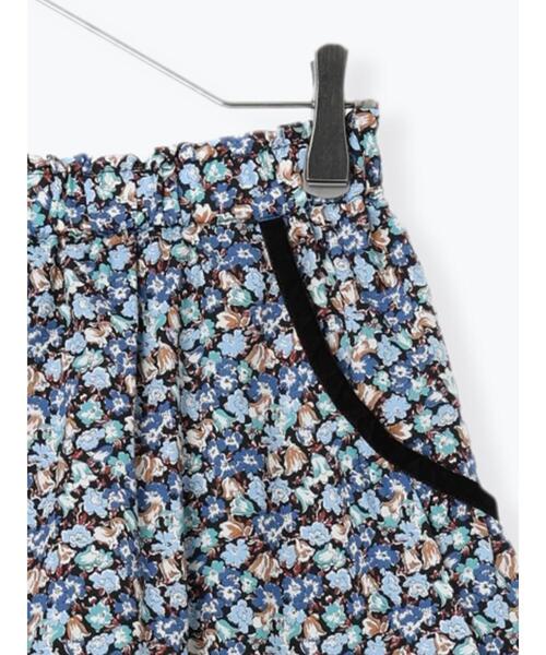 TSUHARU by Samansa Mos2(ツハルバイサマンサモスモス)の「【LIBERTY FABRICS】Floralia柄ギャザースカート(スカート・レディース・ブルー/レッド・F)」の3枚目の写真