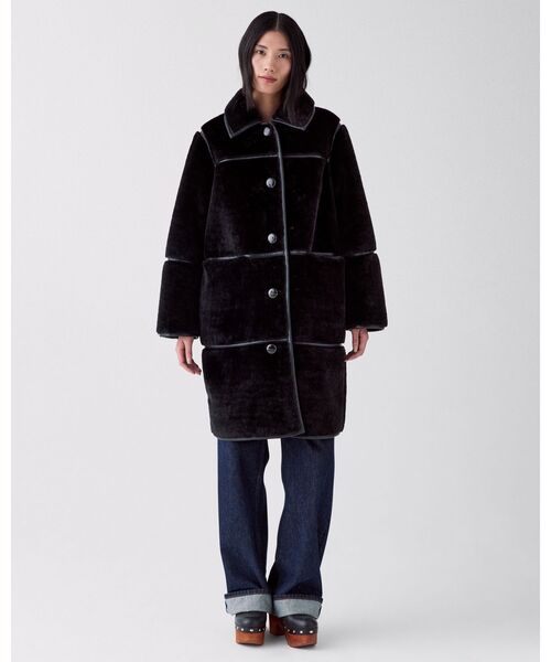 kate spade new york（ケイトスペード ニューヨーク）の「フォー シアリング バレル コート（その他アウター・レディース・ブラック・X-SMALL/SMALL/MEDIUM）」の2枚目の写真