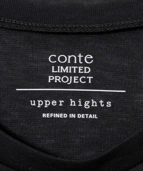 upperhights(アッパーハイツ)の「<upper hights × conte>チュニック クルーネックTシャツ(Tシャツ/カットソー・レディース・ホワイト/ブラック・FREE)」の9枚目の写真