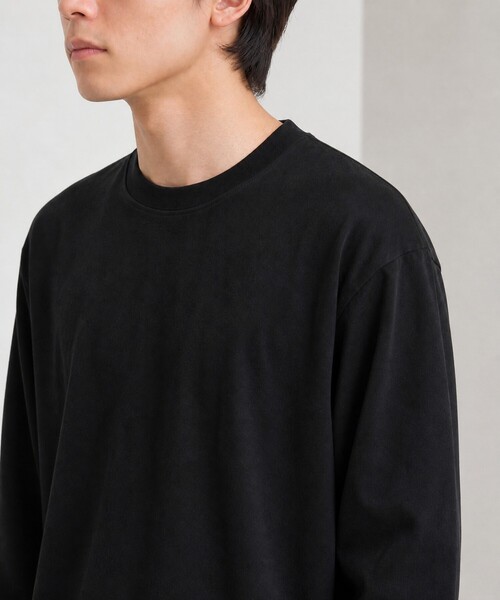 MONO-MART(モノマート)の「ソフトフェード コンパクトフィット クルーネック長袖カットソー<イージーケア・UVカット>(Tシャツ/カットソー・メンズ・ダークグレー/ダークブラウン/ブラック/ダークネイビー/グレイッシュブルー/アイボリー/ダークオリーブ・S/L/M)」の17枚目の写真