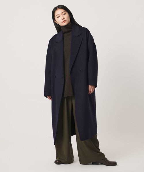 MARW UNITED ARROWS(マルゥ ユナイテッドアローズ)の「<MARW UNITED ARROWS>リバー ロング コート(その他アウター・レディース・レッド/ダークグレー/ネイビー/ブラック・38/36/34)」の3枚目の写真