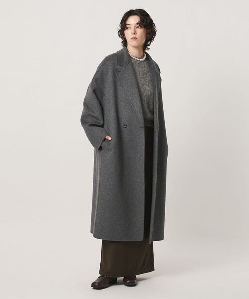 MARW UNITED ARROWS(マルゥ ユナイテッドアローズ)の「<MARW UNITED ARROWS>リバー ロング コート(その他アウター・レディース・レッド/ダークグレー/ネイビー/ブラック・38/36/34)」の5枚目の写真