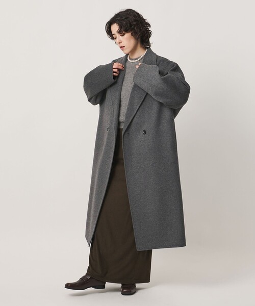 MARW UNITED ARROWS(マルゥ ユナイテッドアローズ)の「<MARW UNITED ARROWS>リバー ロング コート(その他アウター・レディース・レッド/ダークグレー/ネイビー/ブラック・38/36/34)」の6枚目の写真