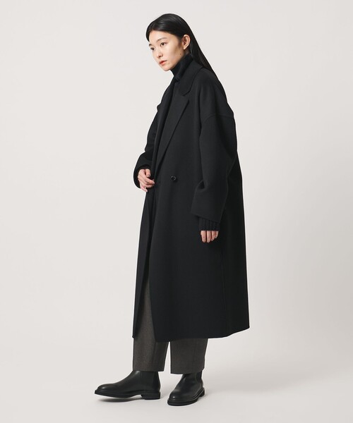 MARW UNITED ARROWS(マルゥ ユナイテッドアローズ)の「<MARW UNITED ARROWS>リバー ロング コート(その他アウター・レディース・レッド/ダークグレー/ネイビー/ブラック・38/36/34)」の8枚目の写真