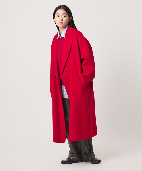 MARW UNITED ARROWS(マルゥ ユナイテッドアローズ)の「<MARW UNITED ARROWS>リバー ロング コート(その他アウター・レディース・レッド/ダークグレー/ネイビー/ブラック・38/36/34)」の10枚目の写真