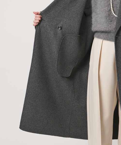 MARW UNITED ARROWS(マルゥ ユナイテッドアローズ)の「<MARW UNITED ARROWS>リバー ロング コート(その他アウター・レディース・レッド/ダークグレー/ネイビー/ブラック・38/36/34)」の13枚目の写真
