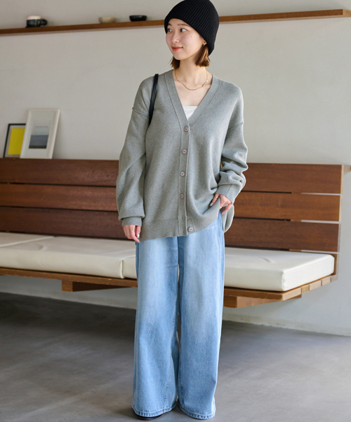 JOURNAL STANDARD relume(ジャーナルスタンダード レリューム)の「《WEB限定追加 / 新色》ジャガードルーズニットカーディガン(カーディガン/ボレロ・レディース・チャコールグレー/ネイビー/グレー・FREE)」の12枚目の写真