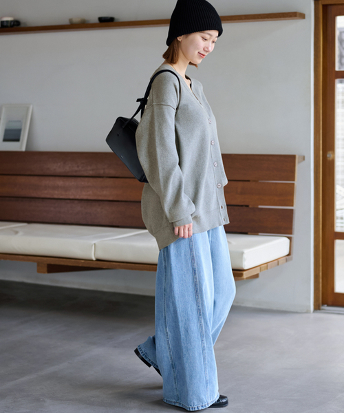 JOURNAL STANDARD relume(ジャーナルスタンダード レリューム)の「《WEB限定追加 / 新色》ジャガードルーズニットカーディガン(カーディガン/ボレロ・レディース・チャコールグレー/ネイビー/グレー・FREE)」の13枚目の写真