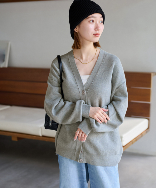 JOURNAL STANDARD relume(ジャーナルスタンダード レリューム)の「《WEB限定追加 / 新色》ジャガードルーズニットカーディガン(カーディガン/ボレロ・レディース・チャコールグレー/ネイビー/グレー・FREE)」の15枚目の写真