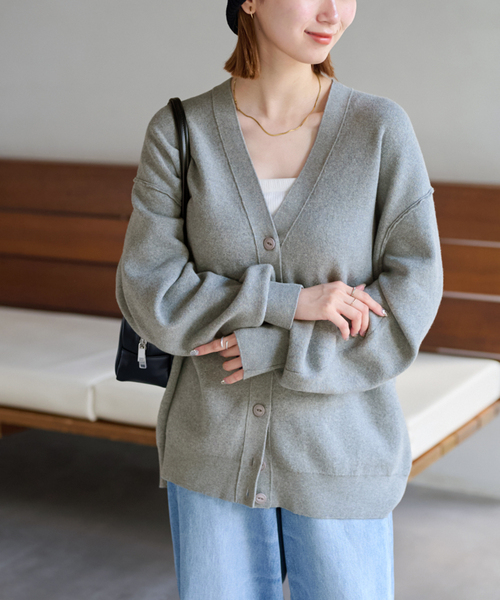JOURNAL STANDARD relume(ジャーナルスタンダード レリューム)の「《WEB限定追加 / 新色》ジャガードルーズニットカーディガン(カーディガン/ボレロ・レディース・チャコールグレー/ネイビー/グレー・FREE)」の16枚目の写真