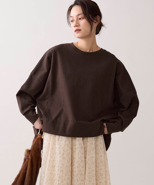 marmors(マルモア)の「【marmors】 スムースプルオーバー(Tシャツ/カットソー・レディース・カーキ/ホワイト/ブラウン・36)」の2枚目の写真