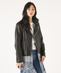 MOUSSY | OVERSIZED BIKER JACKET(その他アウター)