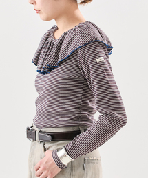 《一部WEB限定カラー》Miller*Uhr 別注 Frill Collar Tops カットソー