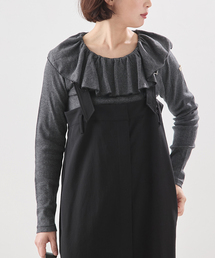 《一部WEB限定カラー》Miller*Uhr 別注 Frill Collar Tops カットソー