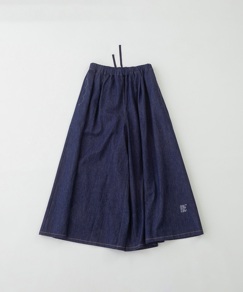 nop de nod(ノップドゥノッド)の「フレアーマキシパンツ(その他パンツ・レディース・インディゴブルー/ブラック/ダークブラウン/ライトベージュ・M)」の8枚目の写真