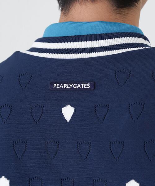 PEARLY GATES(パーリーゲイツ)の「【PEARLY GATES】リバーシブルVネックニットベスト <エンブレム総柄> (MENS)(ベスト・メンズ・ダークインディゴブルー・LARGE/MEDIUM/X-LARGE)」の11枚目の写真