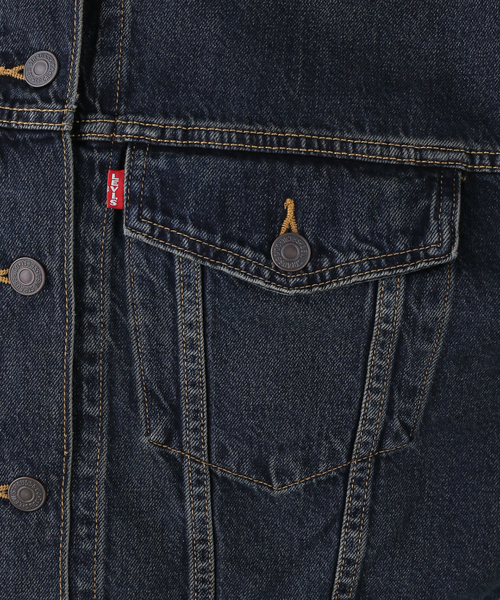 Levi's(リーバイス)の「LEVI'S/リーバイス LOOSE CROP TRUCKER 0089L-0007 【洗濯機使用可能】(デニムジャケット・レディース・ブルー・FREE)」の6枚目の写真