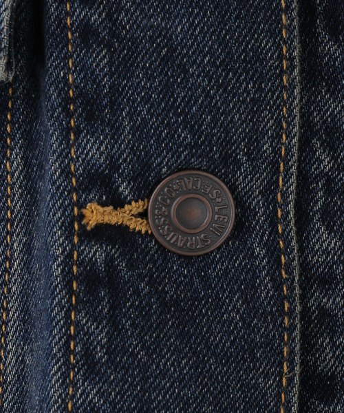 Levi's(リーバイス)の「LEVI'S/リーバイス LOOSE CROP TRUCKER 0089L-0007 【洗濯機使用可能】(デニムジャケット・レディース・ブルー・FREE)」の7枚目の写真