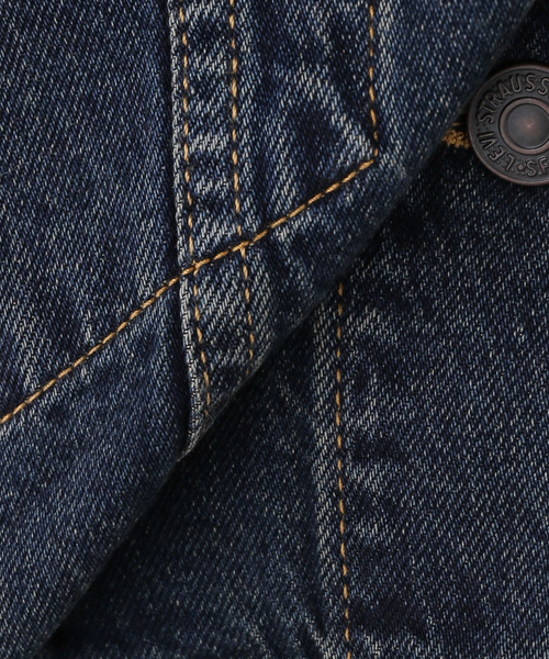 Levi's(リーバイス)の「LEVI'S/リーバイス LOOSE CROP TRUCKER 0089L-0007 【洗濯機使用可能】(デニムジャケット・レディース・ブルー・FREE)」の11枚目の写真