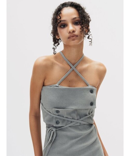 SETSETSET(セットセットセット)の「SIGNATURE CROSSOVER MINI DRESS(ワンピース・レディース・その他・FREE)」の2枚目の写真
