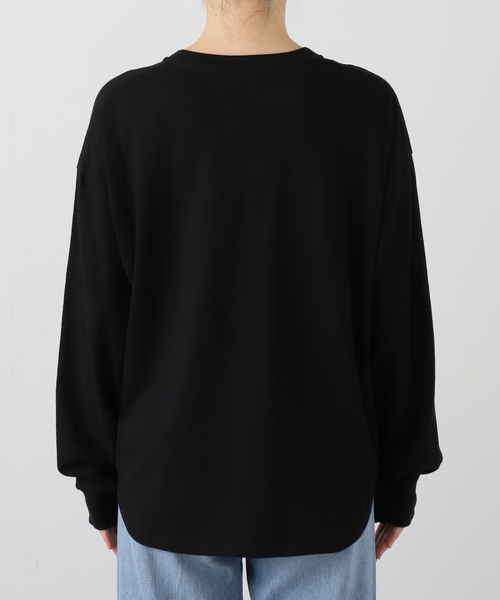 FRAMeWORK（フレームワーク）の「≪追加≫ラフィー天竺Vネックプルオーバー（Tシャツ/カットソー・レディース・ホワイト/ブラック・FREE）」の19枚目の写真