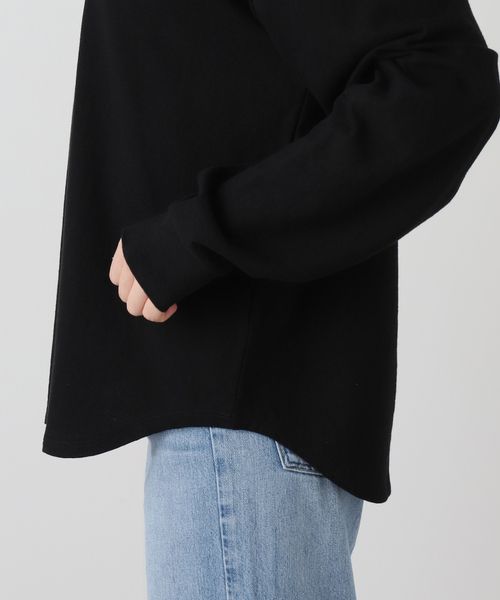 FRAMeWORK（フレームワーク）の「≪追加≫ラフィー天竺Vネックプルオーバー（Tシャツ/カットソー・レディース・ホワイト/ブラック・FREE）」の22枚目の写真