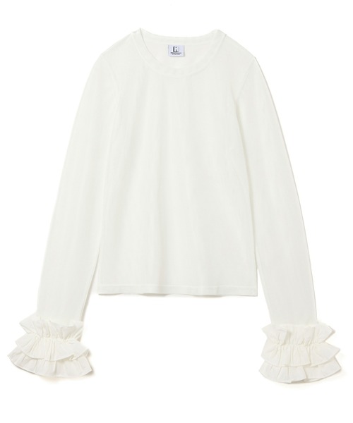 NON TOKYO(ノントーキョー)の「FRILL MESH L/S C/S(Tシャツ/カットソー・レディース・ブルー/ピンク/ホワイト・FREE)」の12枚目の写真