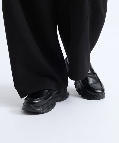 RAGEBLUE（レイジブルー）の「CHUNKY SOLE LOAFERS/ボリュームスニーカーソールローファー（ローファー・メンズ・ブラック系その他/ブラック・SMALL/MEDIUM/LARGE）」の3枚目の写真
