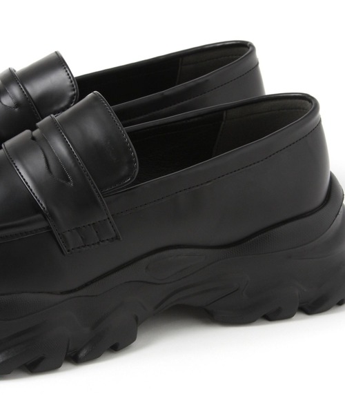 RAGEBLUE（レイジブルー）の「CHUNKY SOLE LOAFERS/ボリュームスニーカーソールローファー（ローファー・メンズ・ブラック系その他/ブラック・SMALL/MEDIUM/LARGE）」の17枚目の写真