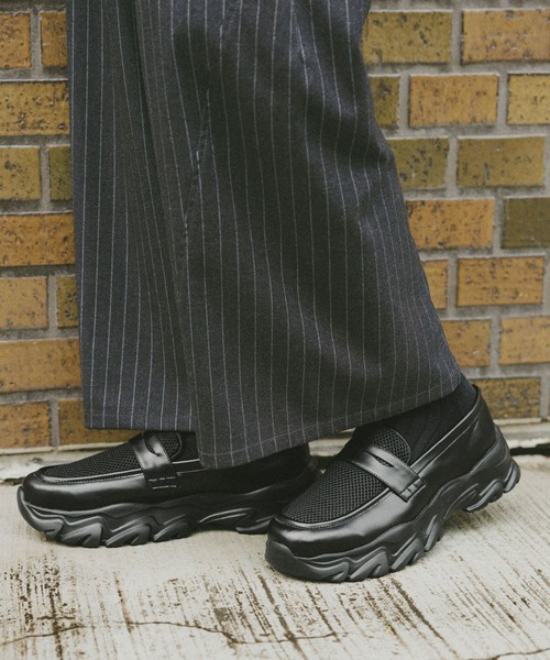 RAGEBLUE（レイジブルー）の「CHUNKY SOLE LOAFERS/ボリュームスニーカーソールローファー（ローファー・メンズ・ブラック系その他/ブラック・SMALL/MEDIUM/LARGE）」の21枚目の写真