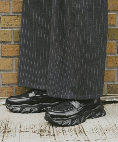 RAGEBLUE（レイジブルー）の「CHUNKY SOLE LOAFERS/ボリュームスニーカーソールローファー（ローファー・メンズ・ブラック系その他/ブラック・SMALL/MEDIUM/LARGE）」の22枚目の写真