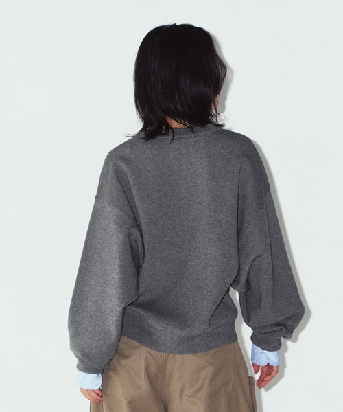 Knuth Marf(クヌースマーフ)の「Knuth Marf / クヌースマーフ 2way cuffs normcore knit(ニット/セーター・レディース・グレー/ピンク・FREE)」の6枚目の写真