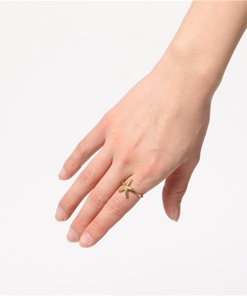 style counsel（スタイルカウンセル）の「【chibi jewels】チビ・ジュエルズ　　スターフィッシュゴールドリング starfish ring（リング・レディース・ゴールド・FREE）」の3枚目の写真