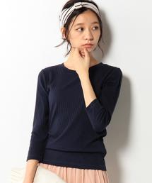 coen | ワイドリブクルーネックカットソー(Tシャツ/カットソー)