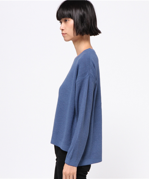 WEGO（ウィゴー）の「WEGO/Vネックニット（ニット/セーター・レディース・オフホワイト/杢グレー/ピンク/サックスブルー/ブラック・FREE）」の7枚目の写真