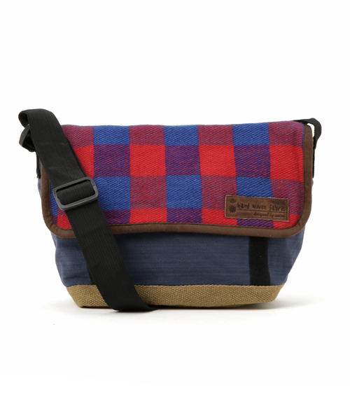 チャイハネ（チャイハネ）の「【チャイハネ】チェクルボディバッグ / ショルダーバッグ（ショルダーバッグ・レディース・ネイビー/パープル/オフホワイト・FREE）」の2枚目の写真