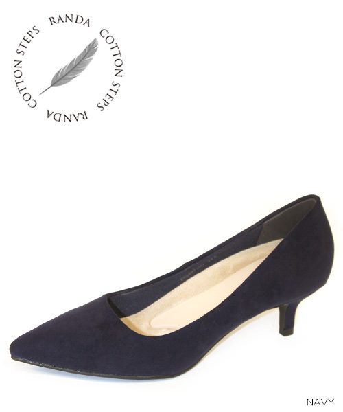 RANDA（ランダ）の「ストレスフリー/ポインテッドトゥプレーンパンプス（パンプス・レディース・ブラック/ベージュ/ネイビー/ブラウン/グレー/パイソン/ライトグレー/レッド/カーキ/ブラック系その他/オレンジ/グレー系その他/ピンク/イエロー/ピンクベージュ/ベージュ系その他/シルバー系その他/プラム/パープル・22/25/23.5/25.5/22.5/23/24/24.5/21/21.5）」の10枚目の写真