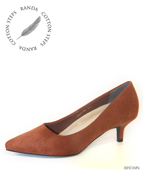 RANDA（ランダ）の「ストレスフリー/ポインテッドトゥプレーンパンプス（パンプス・レディース・ブラック/ベージュ/ネイビー/ブラウン/グレー/パイソン/ライトグレー/レッド/カーキ/ブラック系その他/オレンジ/グレー系その他/ピンク/イエロー/ピンクベージュ/ベージュ系その他/シルバー系その他/プラム/パープル・22/25/23.5/25.5/22.5/23/24/24.5/21/21.5）」の7枚目の写真