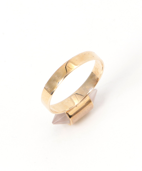 STUDIOUS（ステュディオス）の「【House_Commune】ring ローズクウォーツ（リング・レディース・ピンク・LARGE/SMALL）」の3枚目の写真
