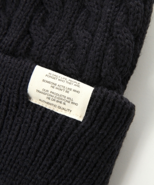 RAGEBLUE（レイジブルー）の「ケーブルワッチ/735156（ニットキャップ/ビーニー・メンズ・ネイビー/ワインレッド/オフホワイト/グレー/レッド・FREE）」の8枚目の写真