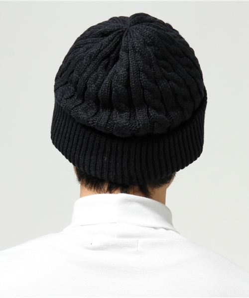 RAGEBLUE（レイジブルー）の「ケーブルワッチ/735156（ニットキャップ/ビーニー・メンズ・ネイビー/ワインレッド/オフホワイト/グレー/レッド・FREE）」の12枚目の写真