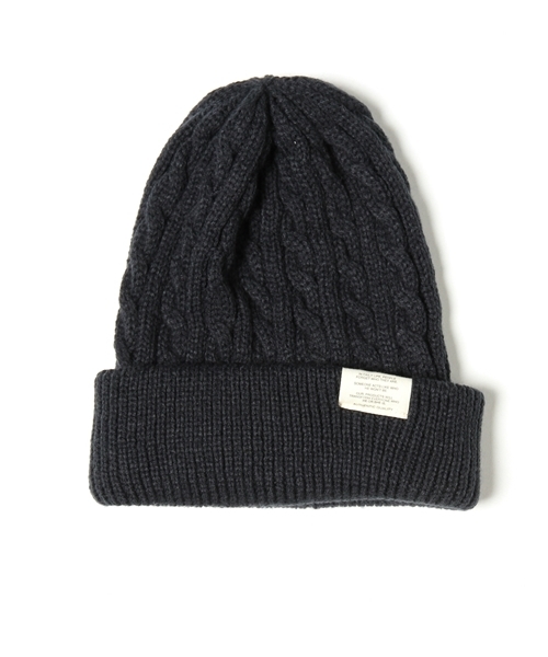 RAGEBLUE（レイジブルー）の「ケーブルワッチ/735156（ニットキャップ/ビーニー・メンズ・ネイビー/ワインレッド/オフホワイト/グレー/レッド・FREE）」の13枚目の写真