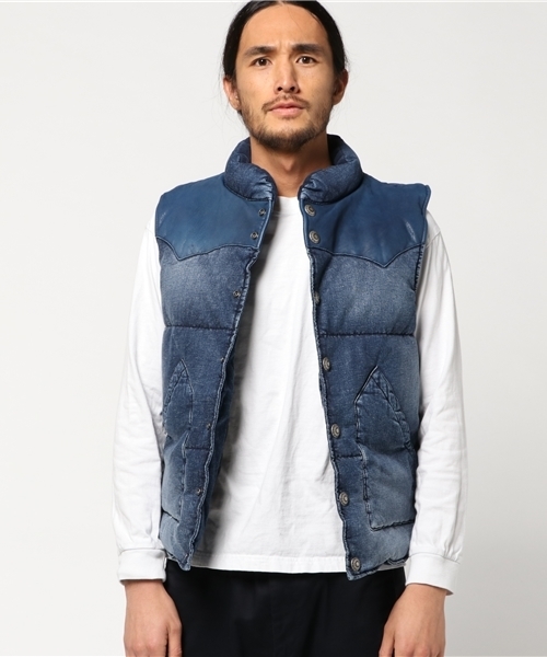JACKROSE（ジャックローズ）の「DENIM DOWN VEST 2016AW（その他アウター・メンズ・インディゴブルー・M/L）」の4枚目の写真