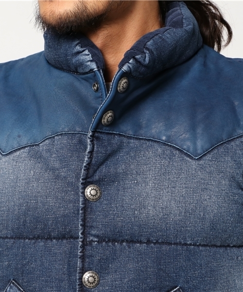 JACKROSE（ジャックローズ）の「DENIM DOWN VEST 2016AW（その他アウター・メンズ・インディゴブルー・M/L）」の5枚目の写真