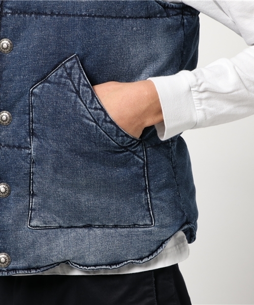 JACKROSE（ジャックローズ）の「DENIM DOWN VEST 2016AW（その他アウター・メンズ・インディゴブルー・M/L）」の7枚目の写真