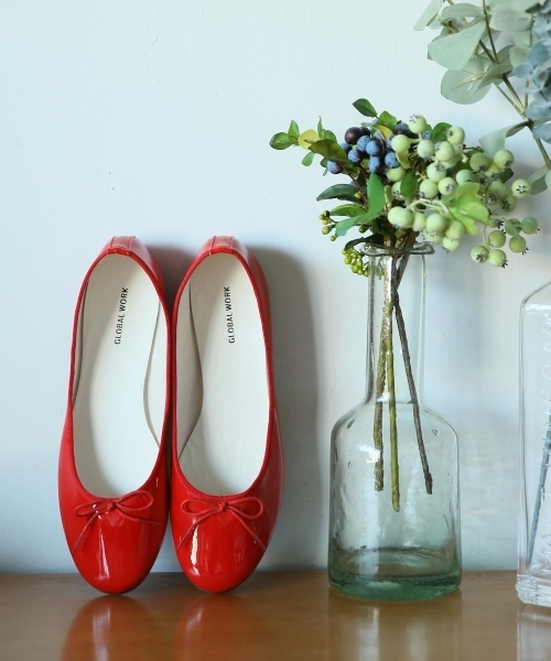 GLOBAL WORK（グローバルワーク）の「ソフトバレエ/741138（バレエシューズ・レディース・ネイビー/シルバー/ブラック/レッド/オレンジ・LARGE/MEDIUM）」の4枚目の写真