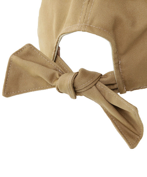 14+(イチヨンプラス)の「バックリボン結びキャップ(キャップ・レディース・ブラック/ベージュ/ネイビー/ピンク/ホワイト・FREE)」の11枚目の写真